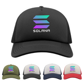 Solana Logo Trucker Cap, Sol Cryptocurrency Hat, Solana Investor Gift, Solana Hat, Investor Dad Brother, Crypto Bull - Adult Unisex